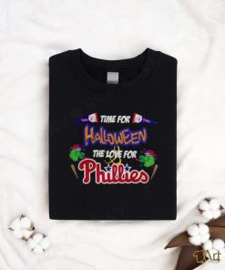 Time For Halloween the love for Philadelphia Phillies shirt