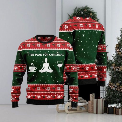 Time Plan For Christmas Yoga Sweater