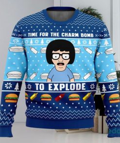 Time for the Charm Bomb to Explore Bob’s Burgers 3D Ugly Christmas Sweater Christmas Gift Ideas Party Gift