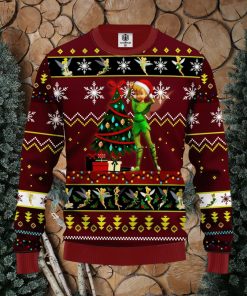 Tinker Bell Red Funny Ideas Ugly Christmas Sweater Gift Thanksgiving