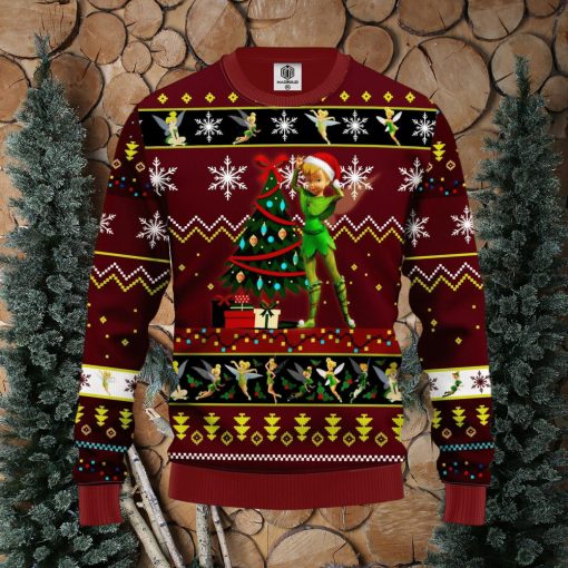 Tinker Bell Red Funny Ideas Ugly Christmas Sweater Gift Thanksgiving