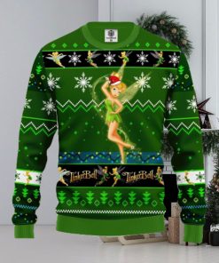 Tinker Bell Ugly Christmas Sweater Green For Men Women