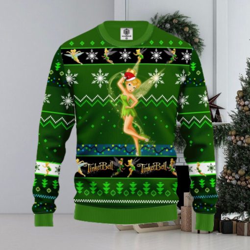 Tinker Bell Ugly Christmas Sweater Green For Men Women