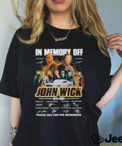 Tn memory off john wick 2014 2023 thank you for the memories shirt