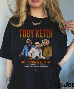 Toby Keith 30th Anniversary 1993 – 2023 Thank You For The Memories T Shirt