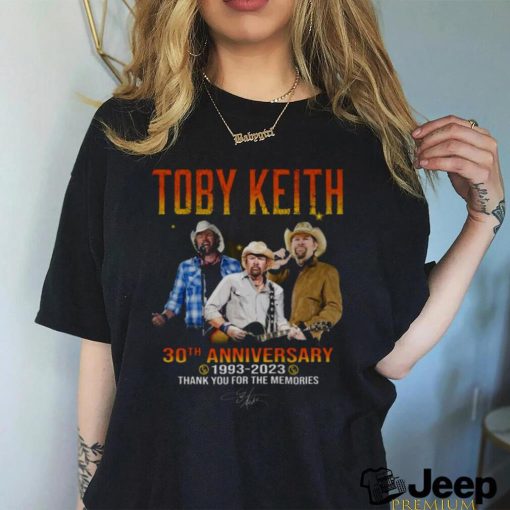 Toby Keith 30th Anniversary 1993 – 2023 Thank You For The Memories T Shirt