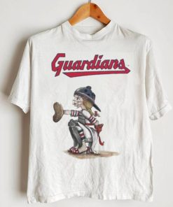 Toddler Cleveland Guardians Tiny Turnip White Kate The Catcher shirt