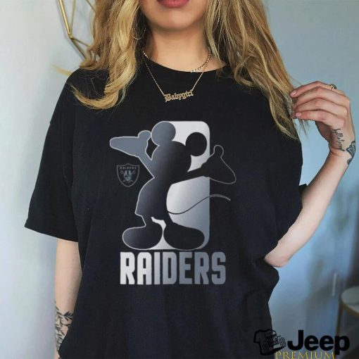 Toddler Las Vegas Raiders Black Disney Cross Fade T Shirt