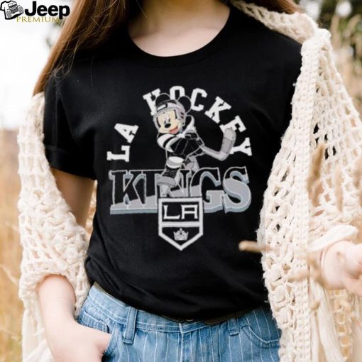 Toddler Los Angeles Kings Black Putting Up Numbers Mickey mouse shirt