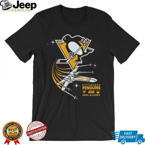 Toddler Pittsburgh Penguins Black Star Wars Rebel Alliance T Shirt