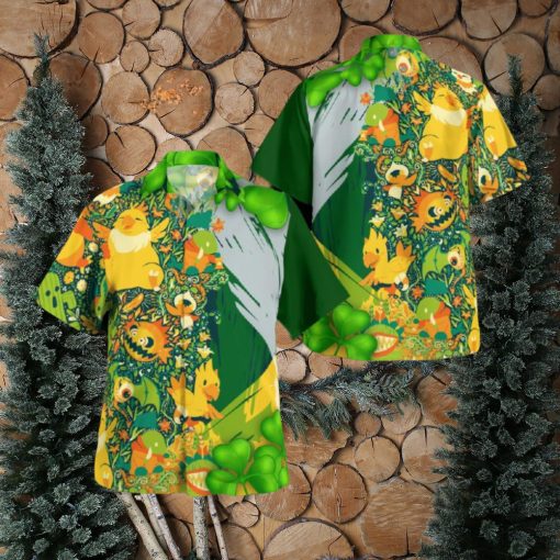 Tokemon St.Patrick’s Day Vacation Brand All Over Print Hawaiian Shirt For Summer