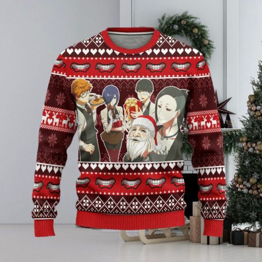 Tokyo Ghoul Anime Custom Xmas Ugly Christmas Sweater Gift For Men Women