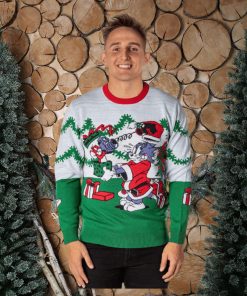 Tom And Jerry Men's Surprise Christmas Present Ugly Sweater