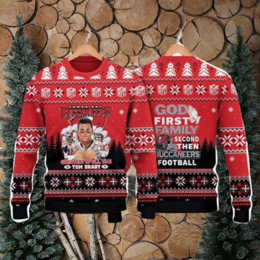 Tom Brady Tampa Bay Buccaneers Christmas Ugly Sweater