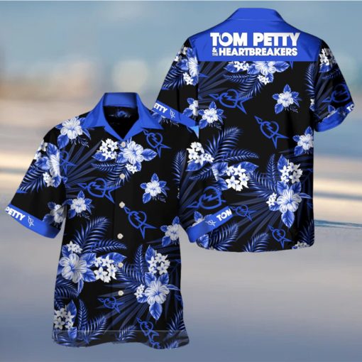 Tom Petty And The Heartbreakers Blue Hawaiian Shirt