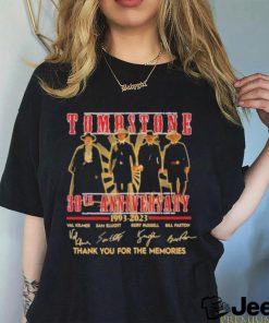 Tombstone 30th Anniversary 1993 2023 Thank You For The Memories Signatures Shirt