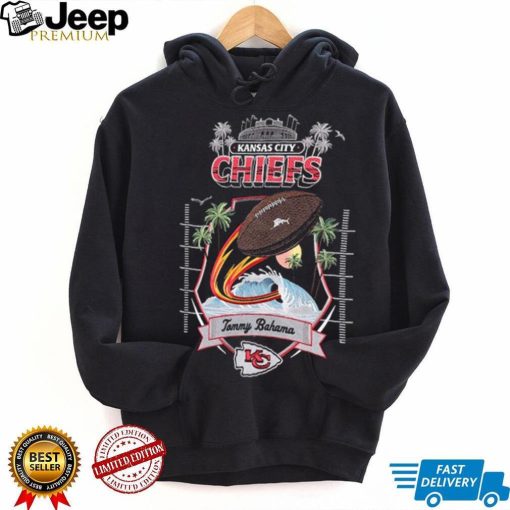 Tommy Bahama Black Kansas City Chiefs Tidal Kickoff Camp Shirt