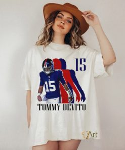 Tommy Devito No. 15 New York Giants silhouette shirt