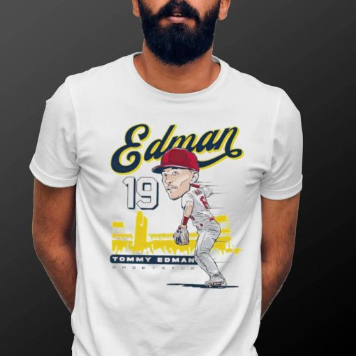 Tommy Edman St. Louis Cardinals shortstop chibi shirt