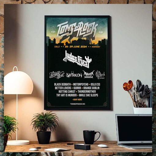 Tons Of Rock Event Judas Priest Parkway Drivf Satiricon Abbath Immortal In Oslo Norway June 2024 Home Decor Poster Canvas