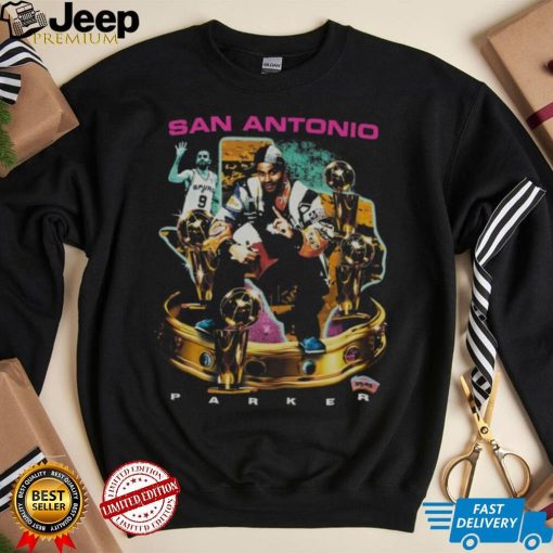 Tony Parker San Antonio Spurs Mitchell & Ness Crowned T Shirt