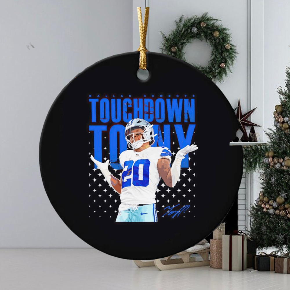 Tony Pollard touchdown tony ornament