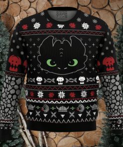 Toothless How To Train Your Dragon Ugly Christmas Sweater Holiday Gift Christmas Sweater