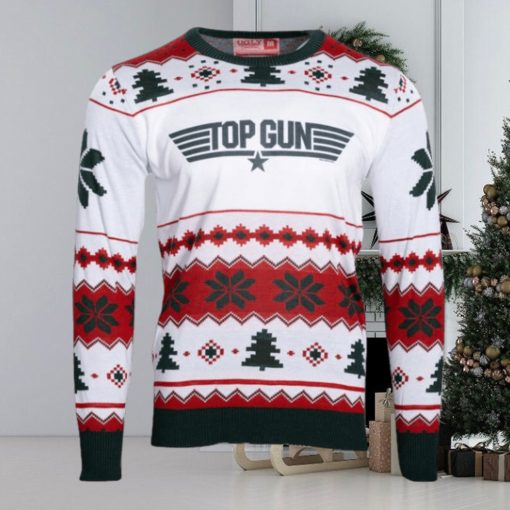 Top Gun Green Logo Christmas Sweater