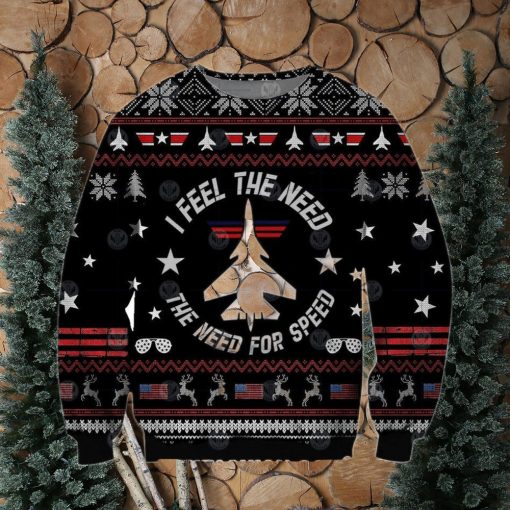 Top Gun I Feel The Need The Need For Speed Ugly Christmas Sweater