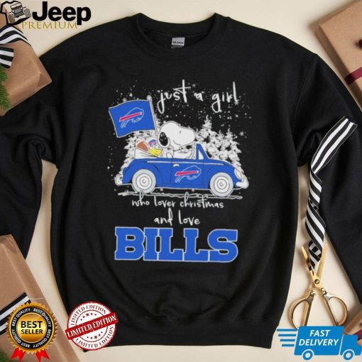 Top Just A Girl Who Lover Christmas And Love Bills Shirt