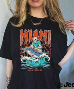 Top Miami Football Skeleton Dead Shirt