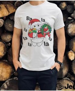 Top Santa Baymax La La La Christmas Wreath T Shirt