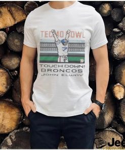 Top Tecmo Bowl Broncos John Elway Retro Denver Broncos Video Game T Shirt