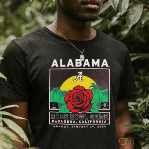 Top alabama Crimson Tide 2024 rose bowl game Pasadena California shirt