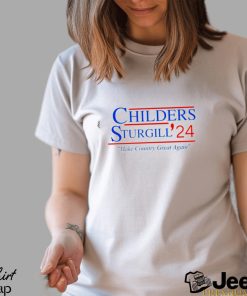 Top children Sturgill 24 make country great again shirt