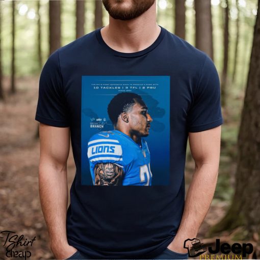 Top detroit Lions Brian Branch signature shirt