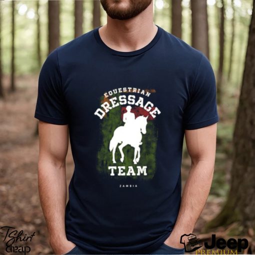 Top equestrian Dressage Zambia Horse Rider Vintage T Shirt