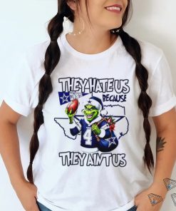 Top grinch they hate us because they ain’t us Dallas Cowboys football Xmas gift shirt