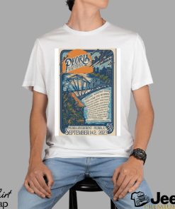 Top poster peoria blues & heritage music festival sep 1 & 2 2023 shirt