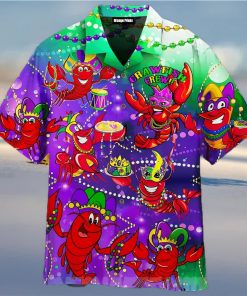 [Top selling Item] Mardi Gras Fat Tuesday Carnival Crawfish Crew Full Print Hawaiian Shirt