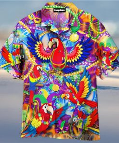 [Top selling Item] Mardi Gras Parrot All Over Printed Hawaiian Shirt