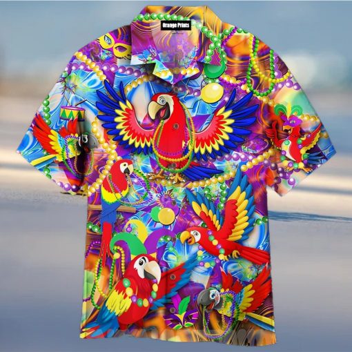 [Top selling Item] Mardi Gras Parrot All Over Printed Hawaiian Shirt