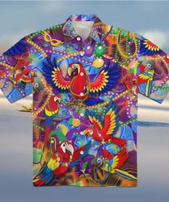 [Top selling Item] Mardi Gras Parrot Aloha All Over Print Hawaiian Shirt