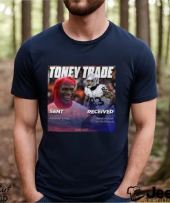 Top tone Trade Sent Kadarius Toney Received Darren Waller shirt