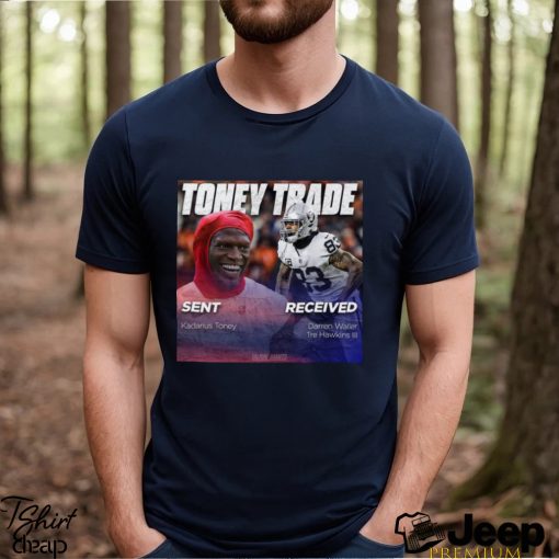 Top tone Trade Sent Kadarius Toney Received Darren Waller shirt