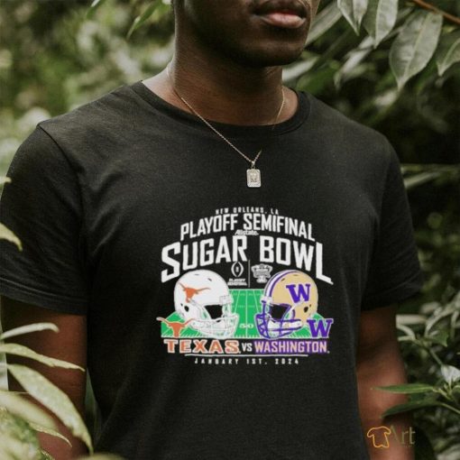 Top washington Huskies vs. Texas Longhorns New Orleans.LA Playoff semifinal Sugar bowl shirt