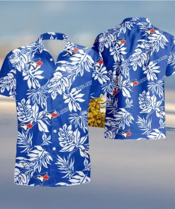 Toronto Blue Jays Tropical Flower Set 3D Hawaiian Shirt And Short Gift For Men And Women