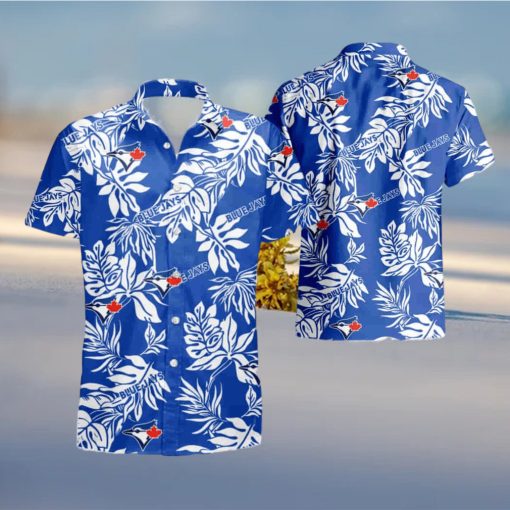 Toronto Blue Jays Tropical Flower Set 3D Hawaiian Shirt And Short Gift For Men And Women