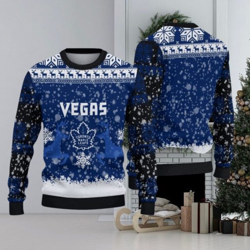 Toronto Maple Leafs Christmas Reindeer Limited Edition Ugly Sweater Gift For Fans