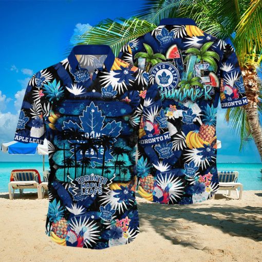 Toronto Maple Leafs NHL Hawaiian Shirt Hammockstime Aloha Shirt